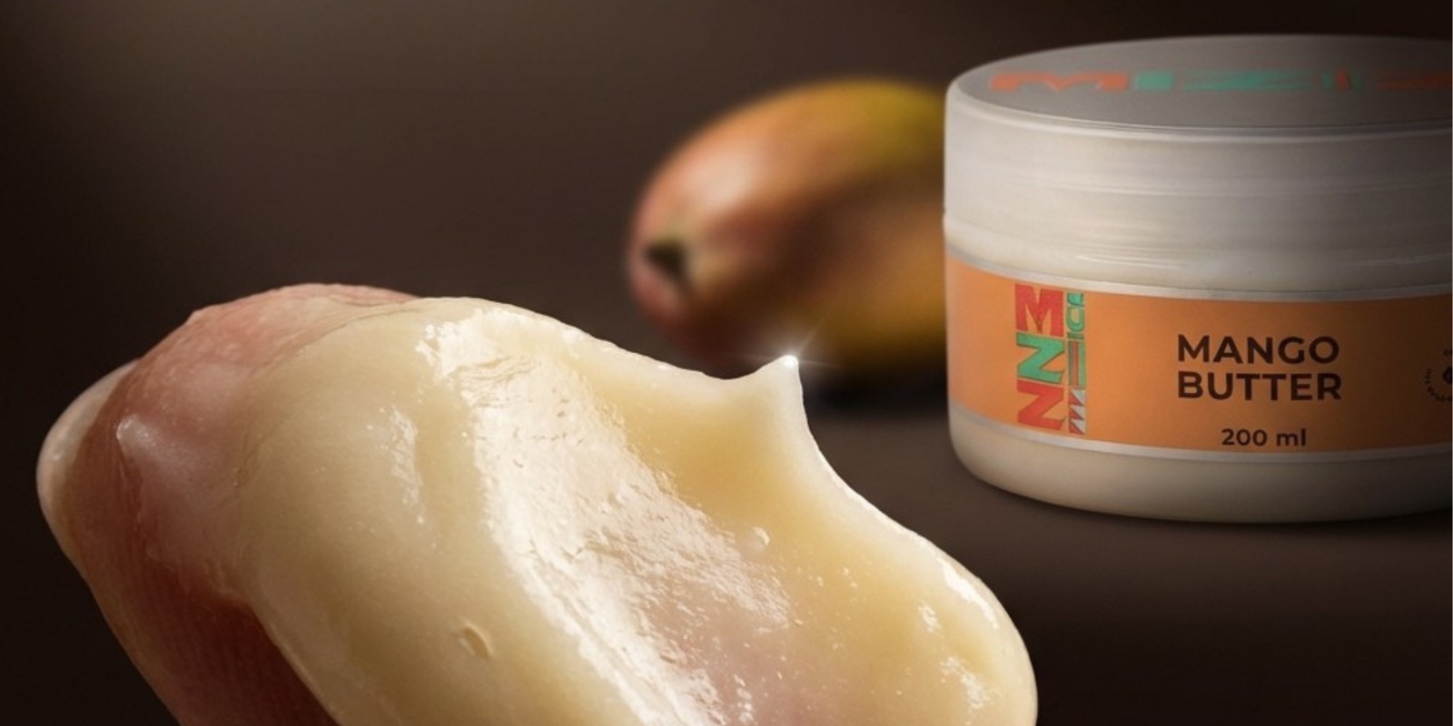 Mango butter melting into skin