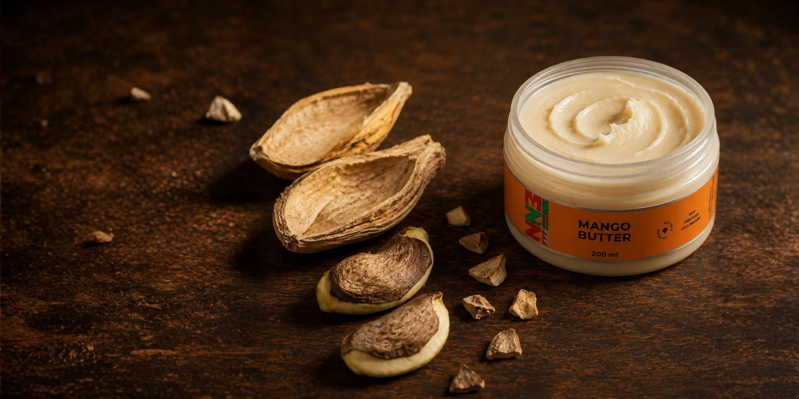 Whipped raw mango butter texture